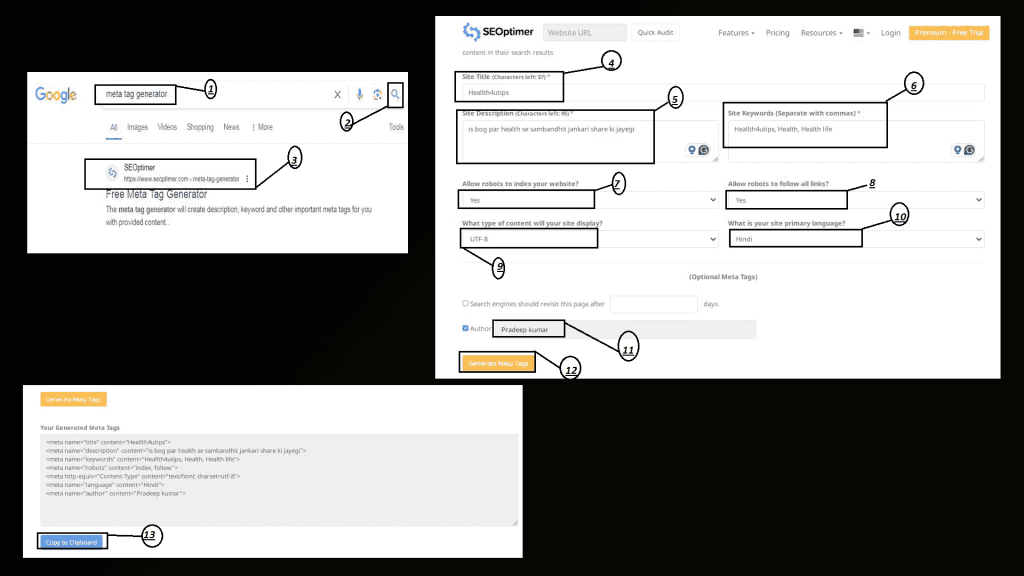 Meta Tag Generate Kaise Kare-2