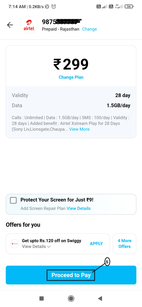 Mobile se Recharge Kaise Kare-5