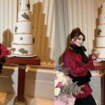 उर्वशी रौतेला ने काटा 16 करोड़ का दुनिया का सबसे महंगा 7 टियर डायमंड केक