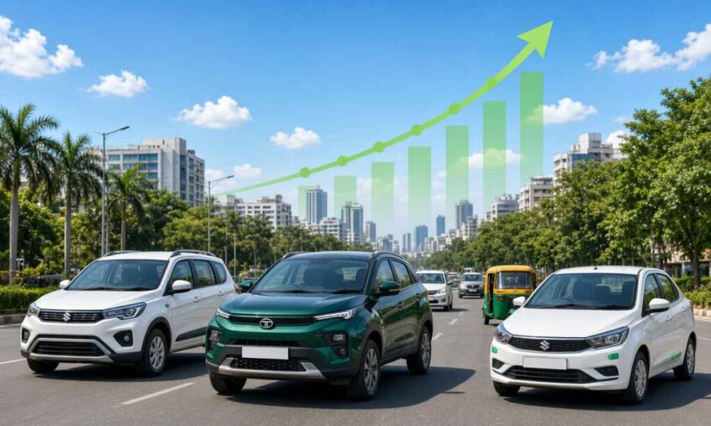 भारत में पेट्रोल कारों का जमाना खत्म? जुलाई में EV-हाइब्रिड-CNG की बिक्री रिकॉर्ड स्तर पर, पेट्रोल से बस एक कदम दूर