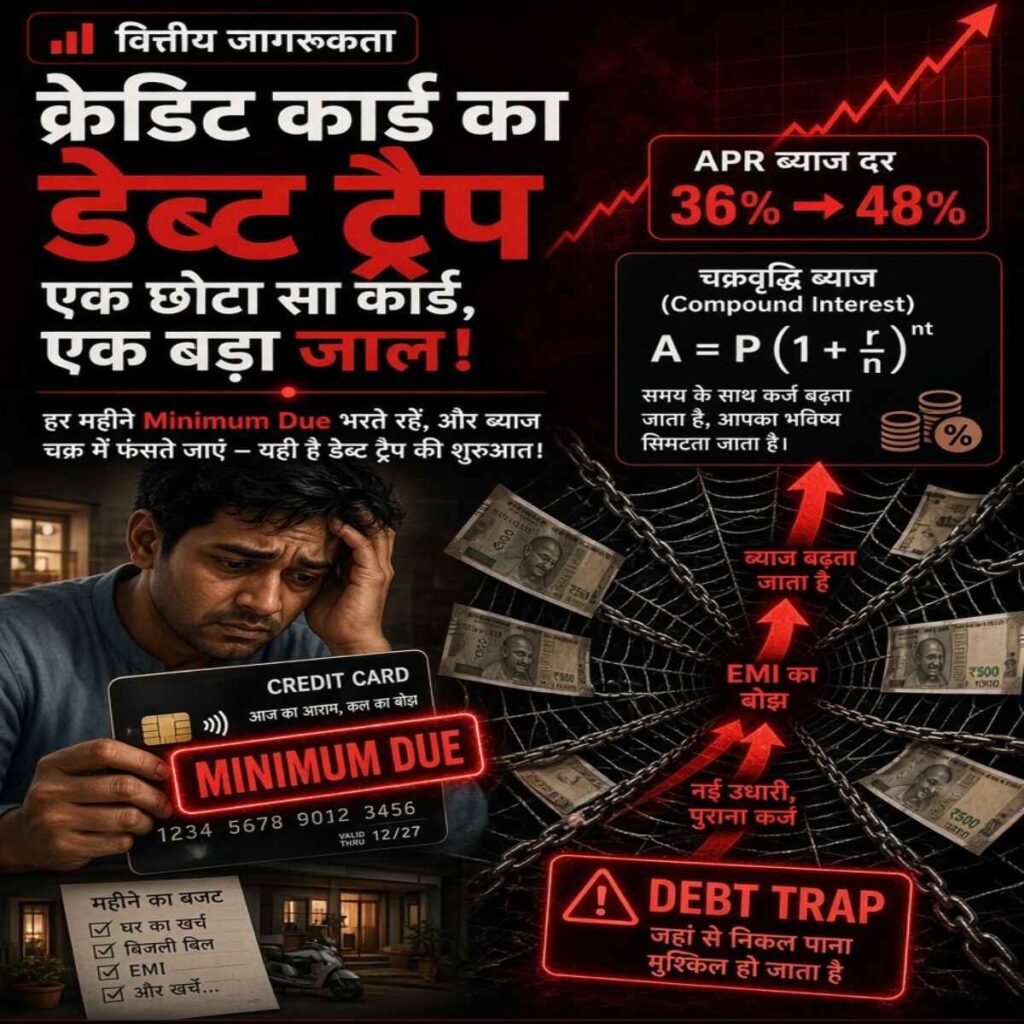क्रेडिट कार्ड का APR और मिनिमम ड्यू कैसे बनाता है छोटे बिल को बड़ा कर्ज? 