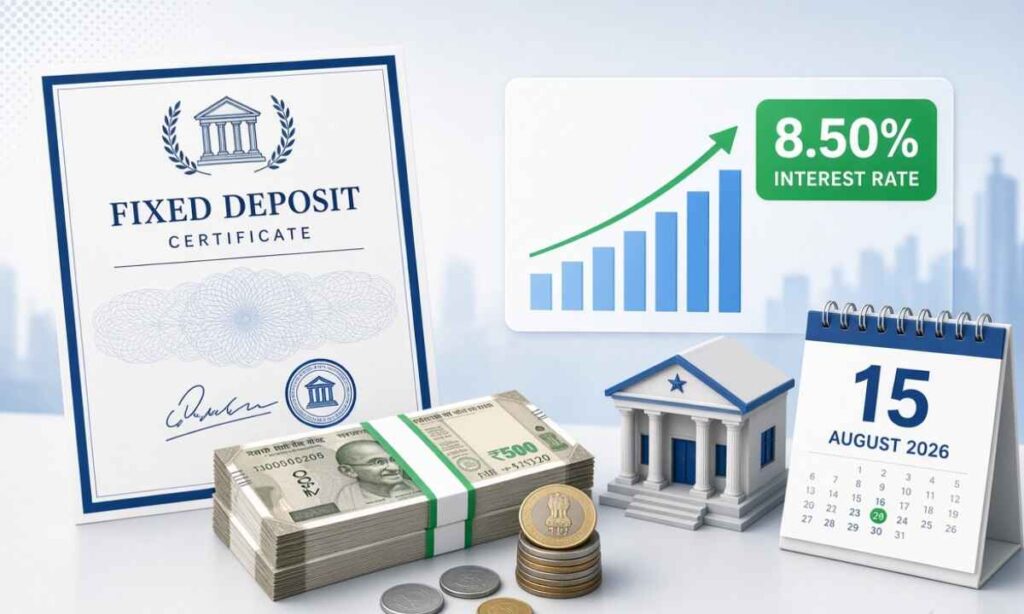 5 साल के FD पर मिलेगा 8.50% तक रिटर्न, स्मॉल फाइनेंस बैंक ने बदली ब्याज दरें