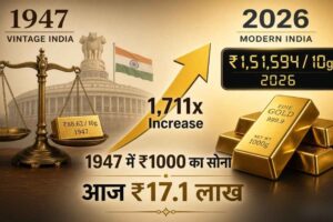 1947 में ₹1000 का सोना आज कितने का होता?