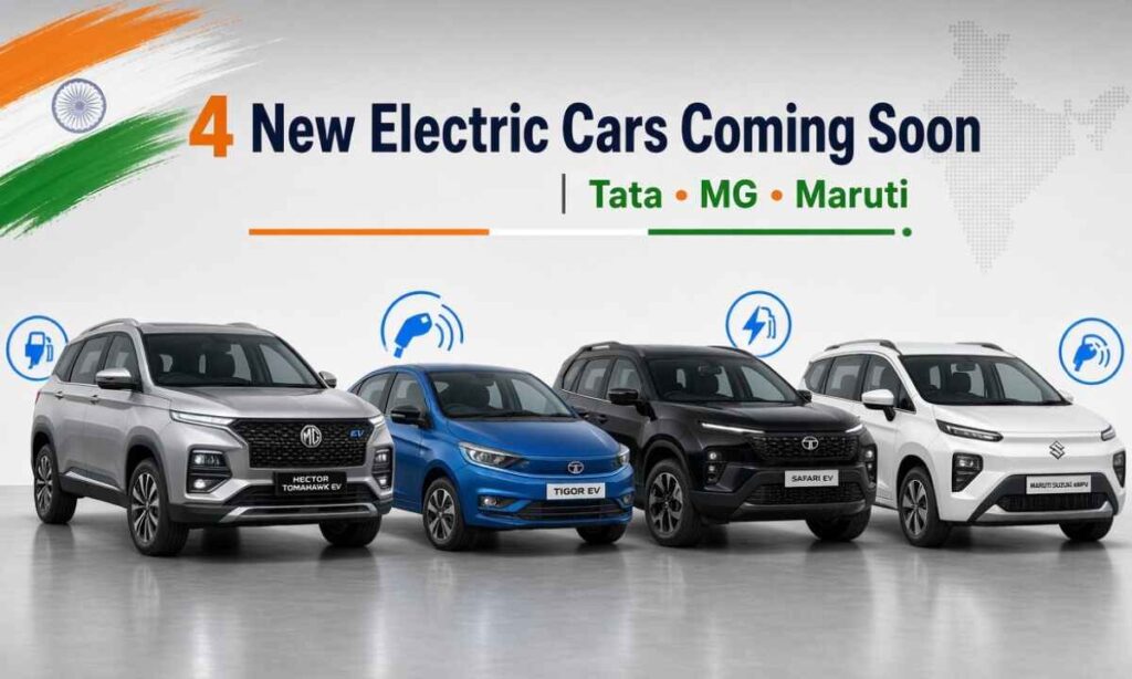 Tata से Maruti तक अगले 12 महीनों में लॉन्च होंगी ये 4 नई इलेक्ट्रिक कार | Range, Price और Features