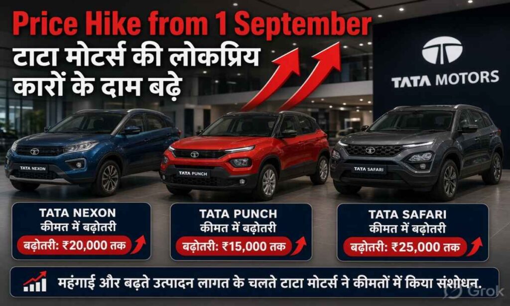 टाटा मोटर्स price हाइक