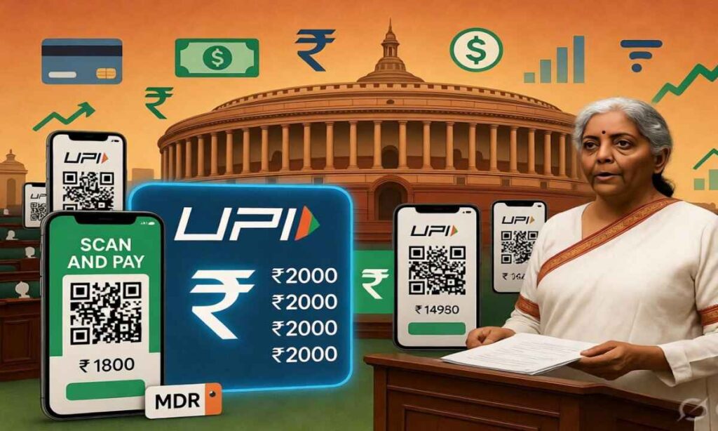2000 रुपये से ज्यादा UPI MDR पेमेंट पर चार्ज? निर्मला सीतारमण ने संसद में पेश किया नया बिल, जानिए असर
