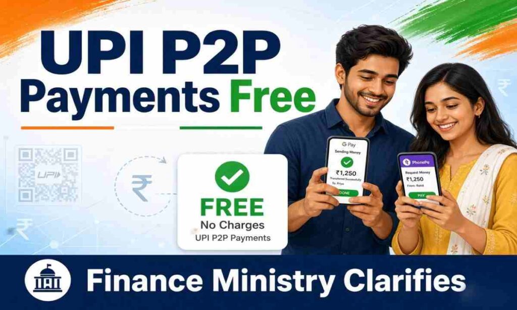 UPI Free for P2P Transactions