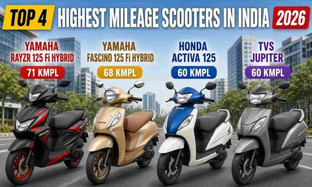 Best Mileage Scooters in India 2026