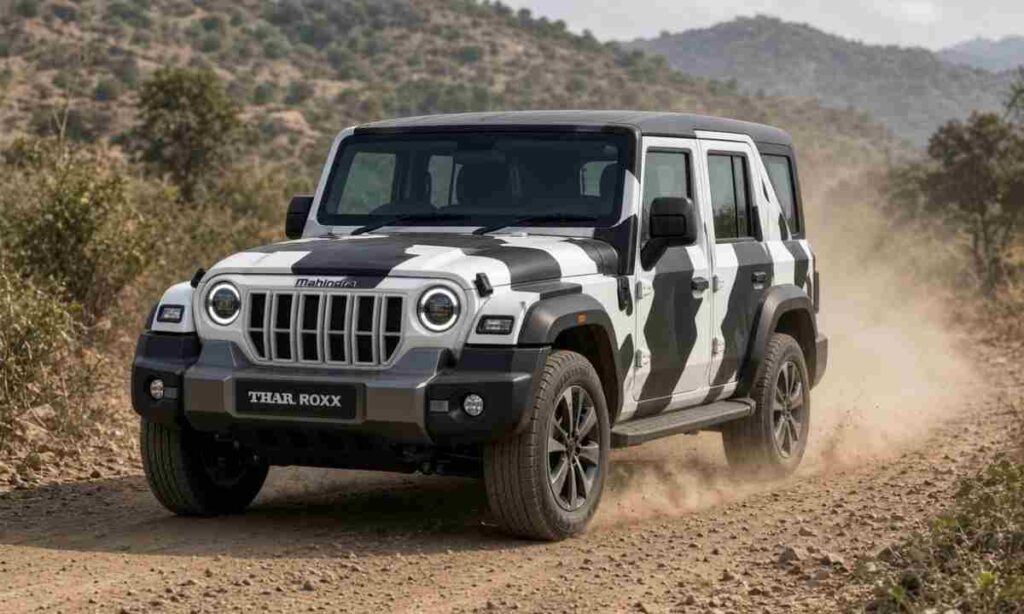 Mahindra Thar Roxx Facelift Spied Testing